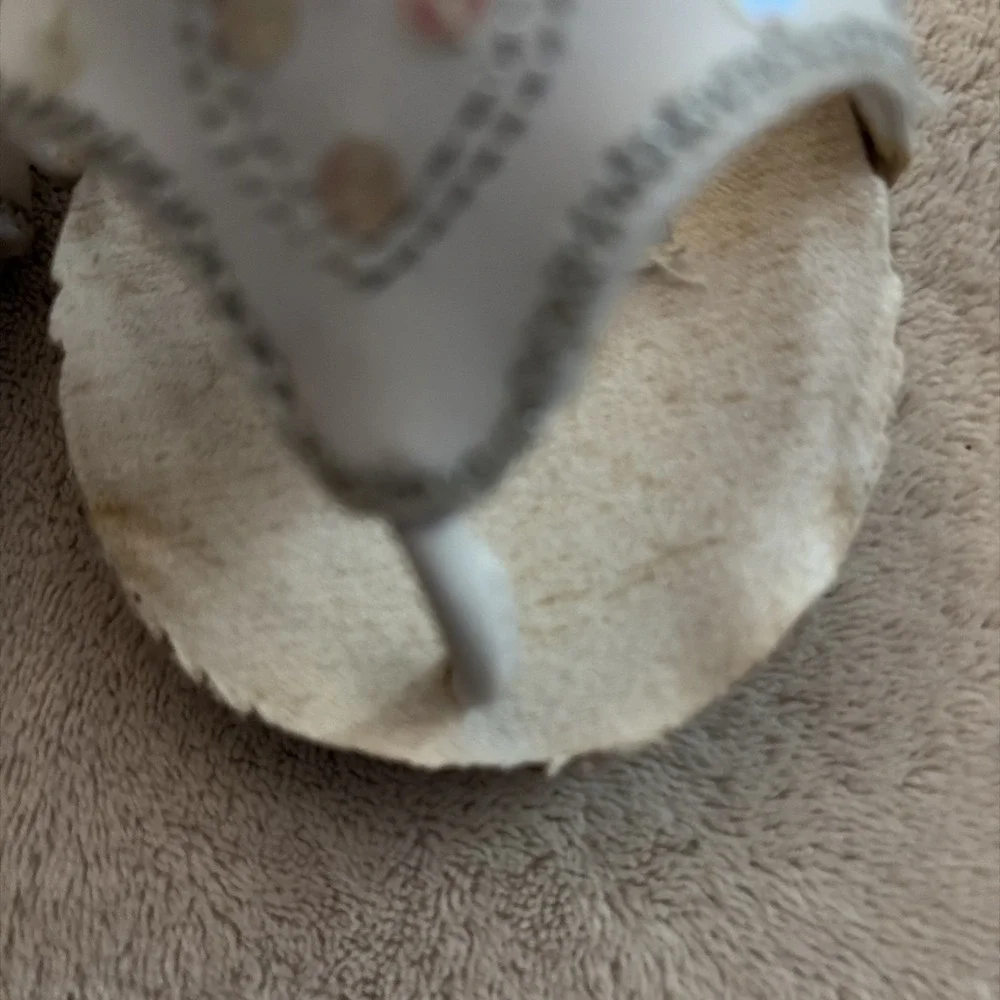 Build A Bear Workshop White Sequin Heart Sandals For Stuffed Animals
